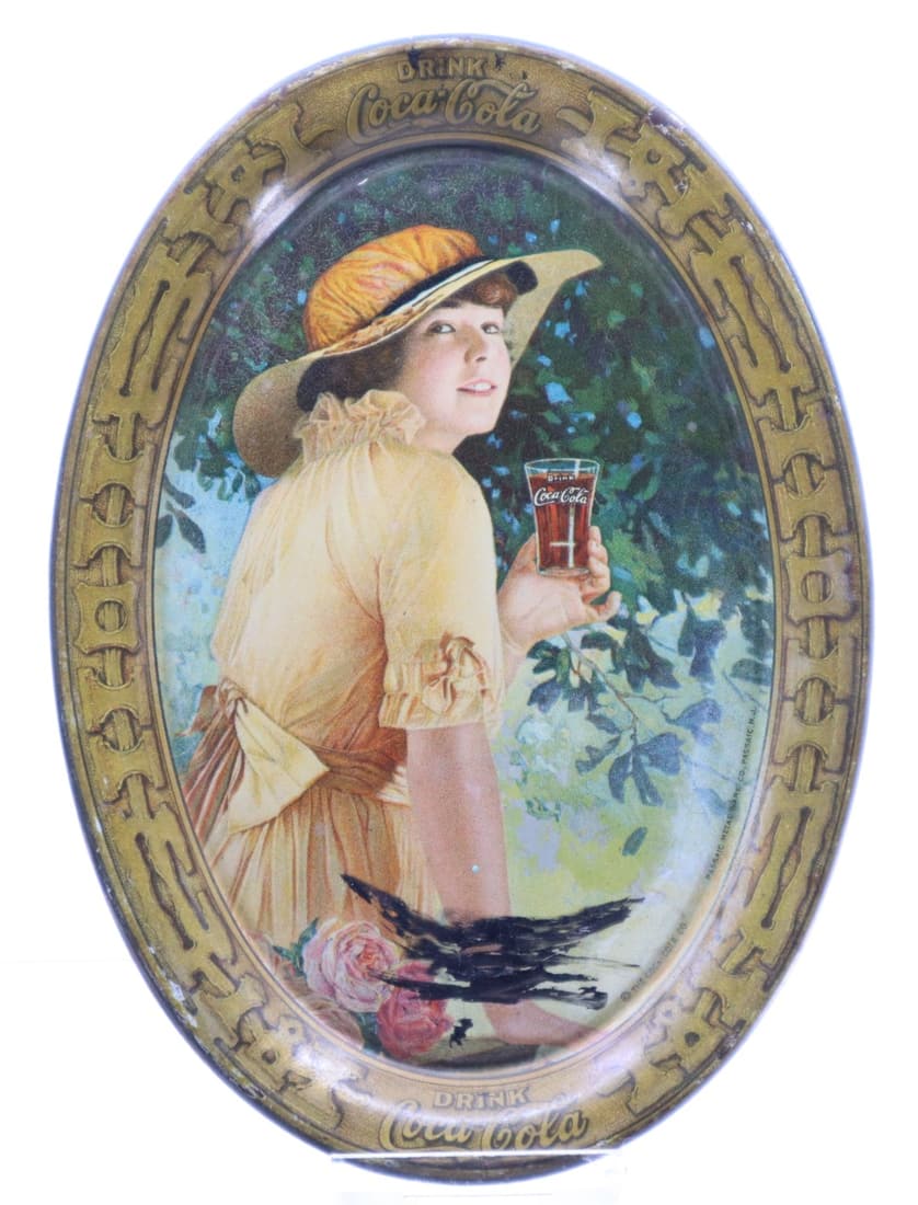 1916 COCA COLA ELAINE CHANGE TRAY, OVAL 4.25X6 (1 of 2)