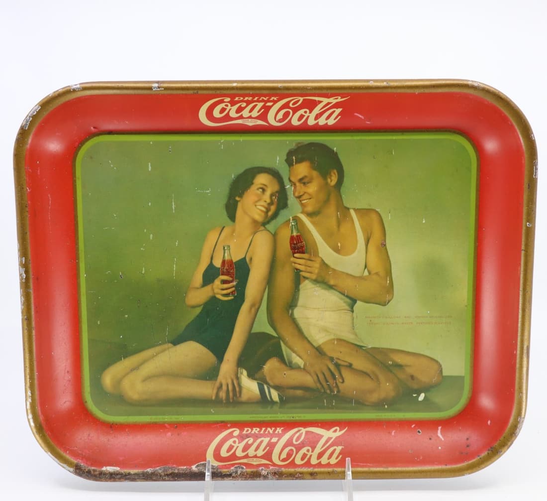 1934 COCA COLA TARZAN TRAY, RECTANGLE 10.5X13.25 (1 of 2)