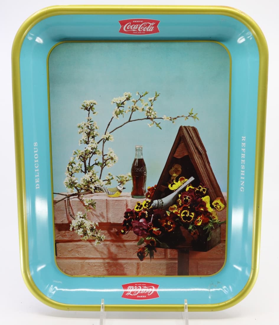 1957 COCA COLA BIRDHOUSE TRAY, RECTANGLE 10.5X13.25 (1 of 2)