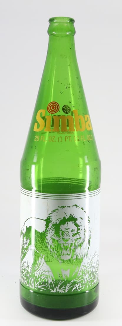 1962 SIMBA COCA COLA GREEN GLASS BOTTLE (1 of 4)