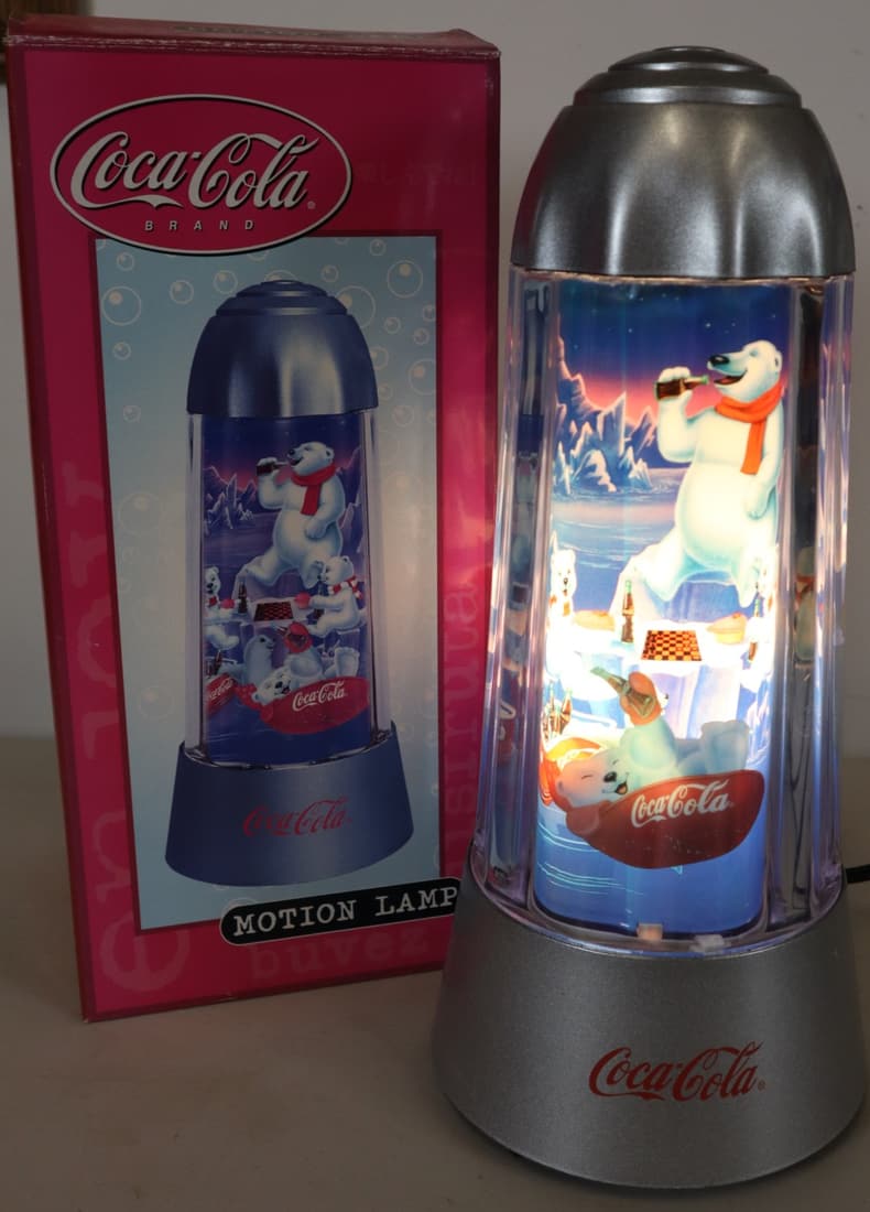 COCA COLA MOTION LAMP, WITH BOX. (1 of 5)