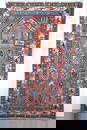 ANTIQUE CAUCASIAN MTN IRAN PRAYER RUG, 40X70"H