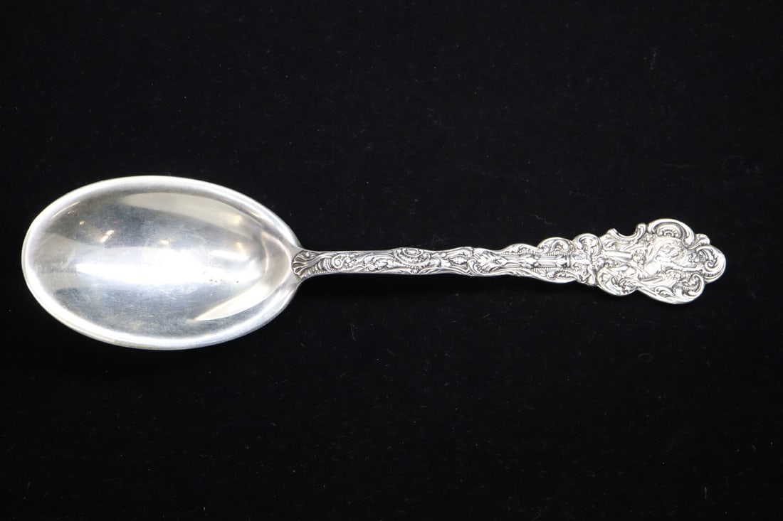 GORHAM VERSAILLES STERLING SILVER LARGE JELLY SPOON, 7-1/4" (1 of 3)