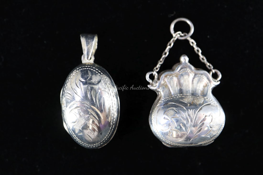 SILVER PILL BOX LOCKETS, FLORAL RELIEF, 925: DESCRIPTION: SILVER PILL BOX LOCKETS, FLORAL RELIEF, 925 WEIGHT: CONDITION: Please see photos for condition. Condition is commensurate with age and use. We aim to take additional photos of any noticea
