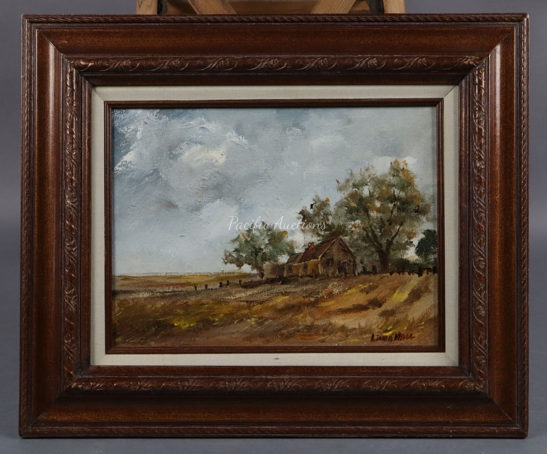 ORIGINAL OIL PAINTING BY LINDA HALL 18X15": DESCRIPTION: ORIGINAL OIL PAINTING BY LINDA HALL 18X15" WEIGHT: CONDITION: Please see photos for condition. Condition is commensurate with age and use. We aim to take additional photos of any noticeab