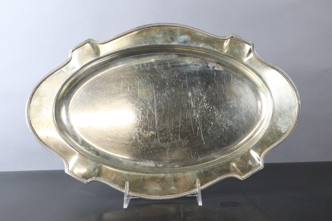 STERLING SILVER TRAY PLATTER "3700", 911 GRAMS, 10 X 15" (1 of 5)