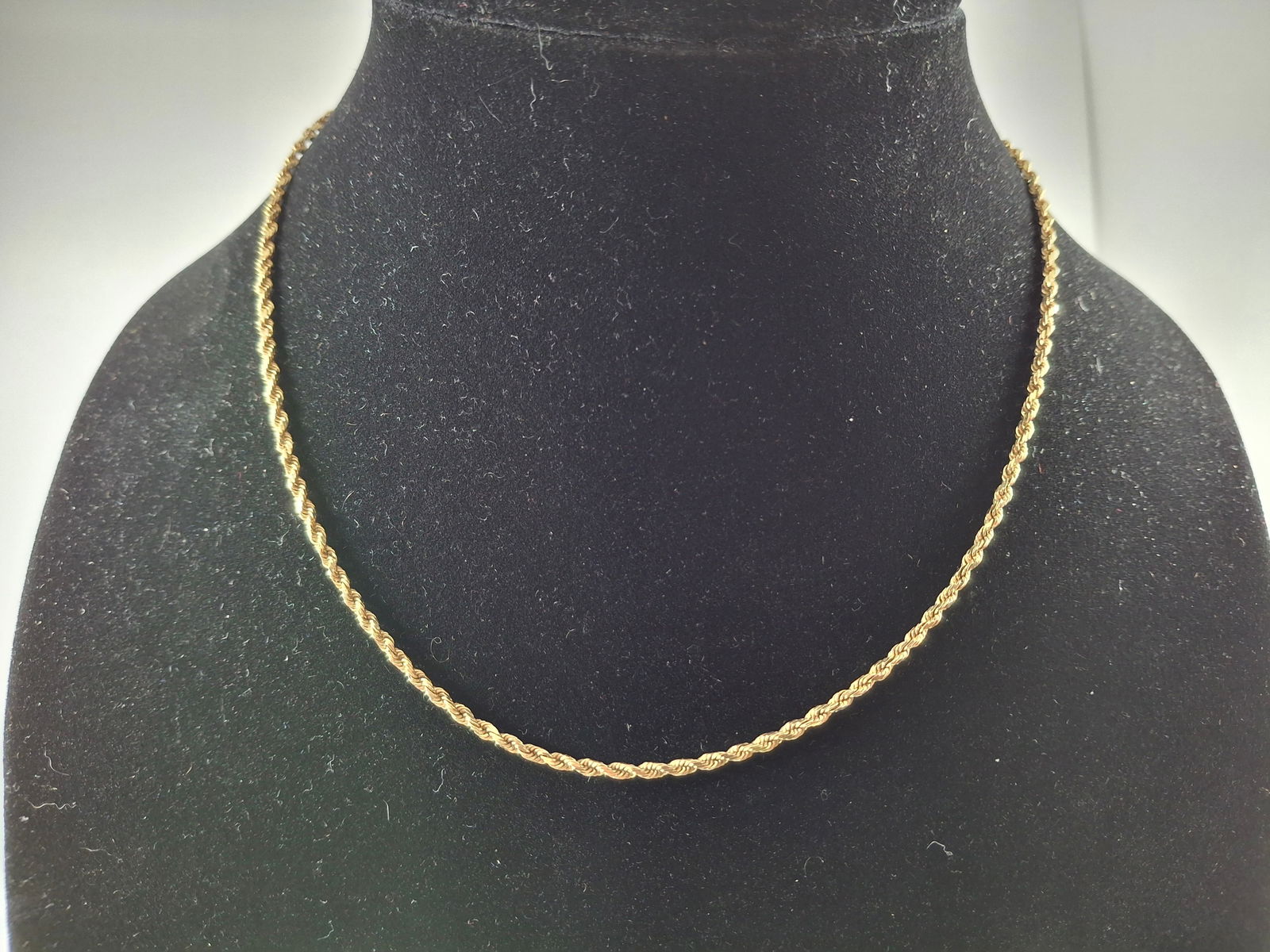 GOLD ROPE CHAIN, 14K, 8.77 G, 18" (1 of 6)