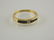 18 K gold ring with sapphires and diamond.