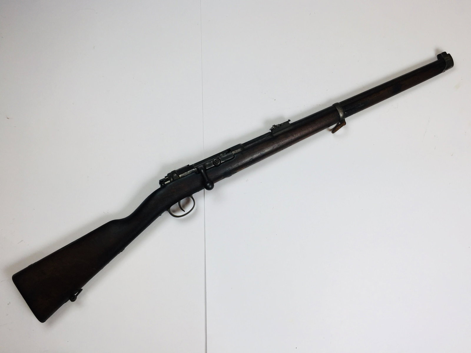 Mauser carbine: Mauser carbine, model 1871, numbered 6895D. Manufactured in Austria by Osterreichische Waffenfabriks-Gesellschaft._x000D_ _x000D_ PLEASE CONTACT US BEFORE BIDDING ON A FIREARM SO THAT WE CAN ESTABLISH