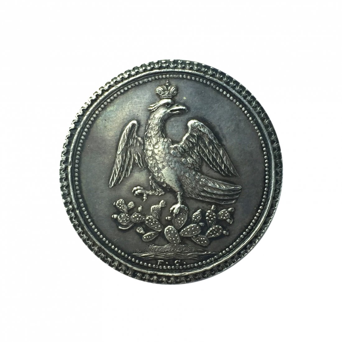 Mexican silver medal, year 1822 (1 of 2)