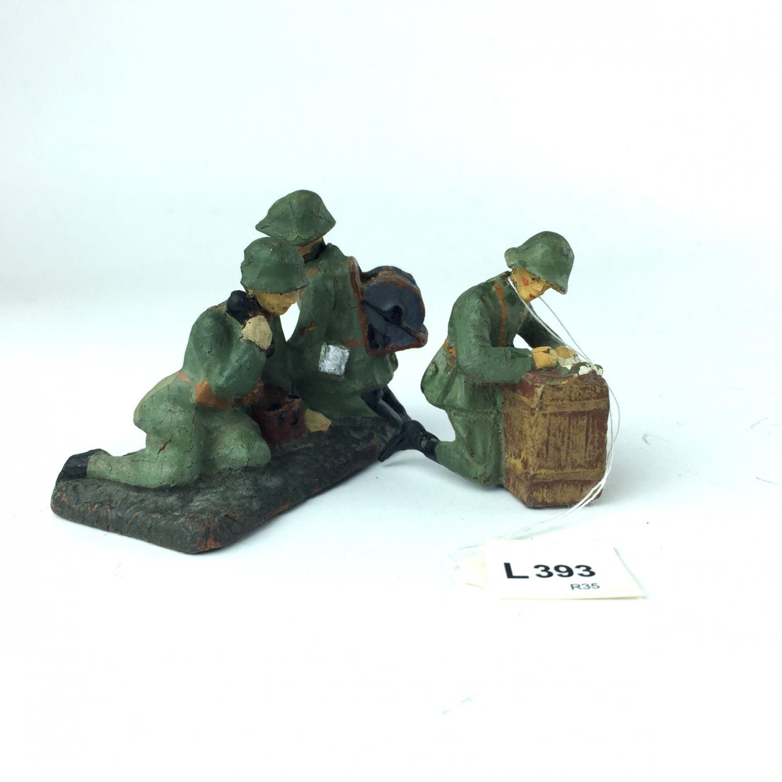 Three Elastolín toy soldiers made from ‘pasta’. Swiss a (1 of 1)