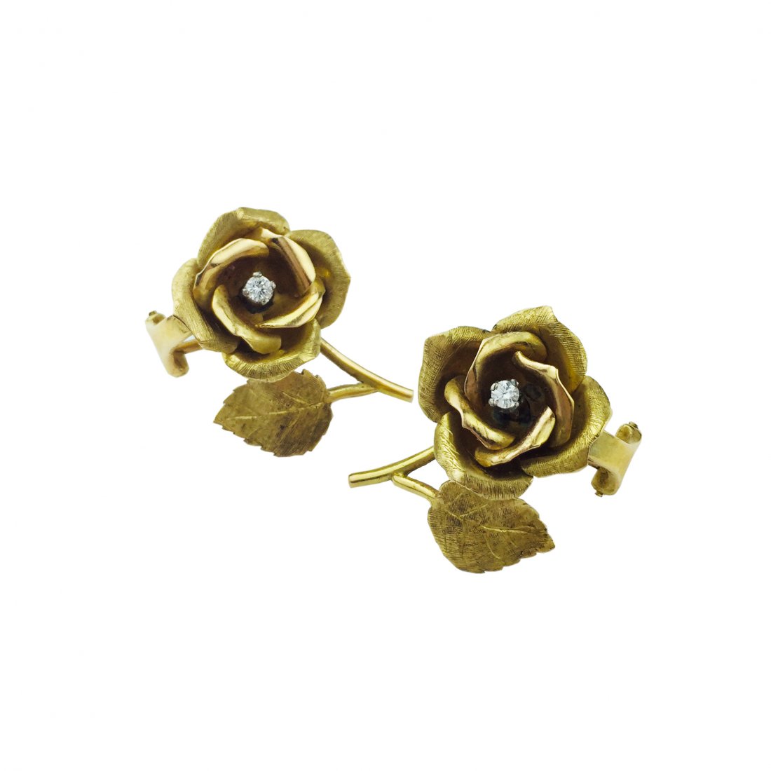 18 K gold earrings (1 of 1)