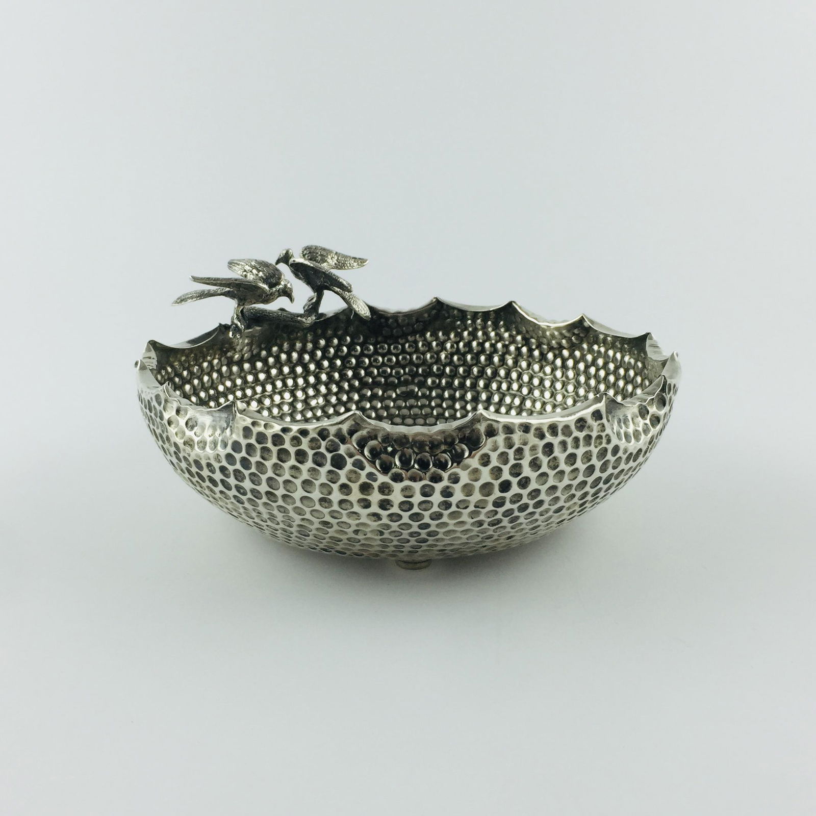 Finnish 800 silver sculptured "birds" centrepiece (1 of 1)