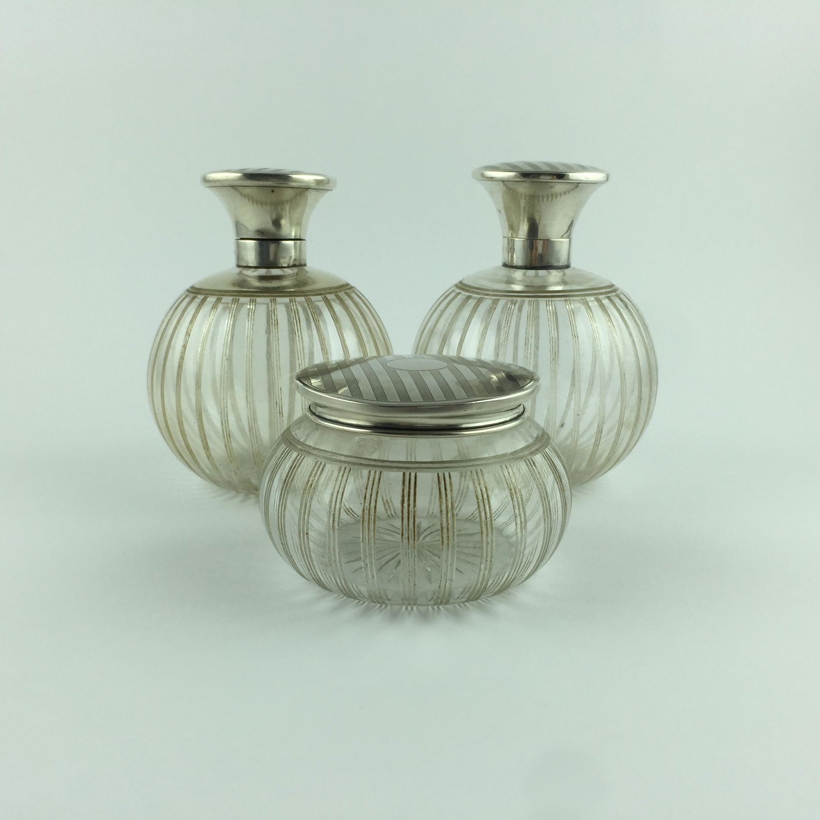 An English set of three 1920s  jars. (1 of 1)