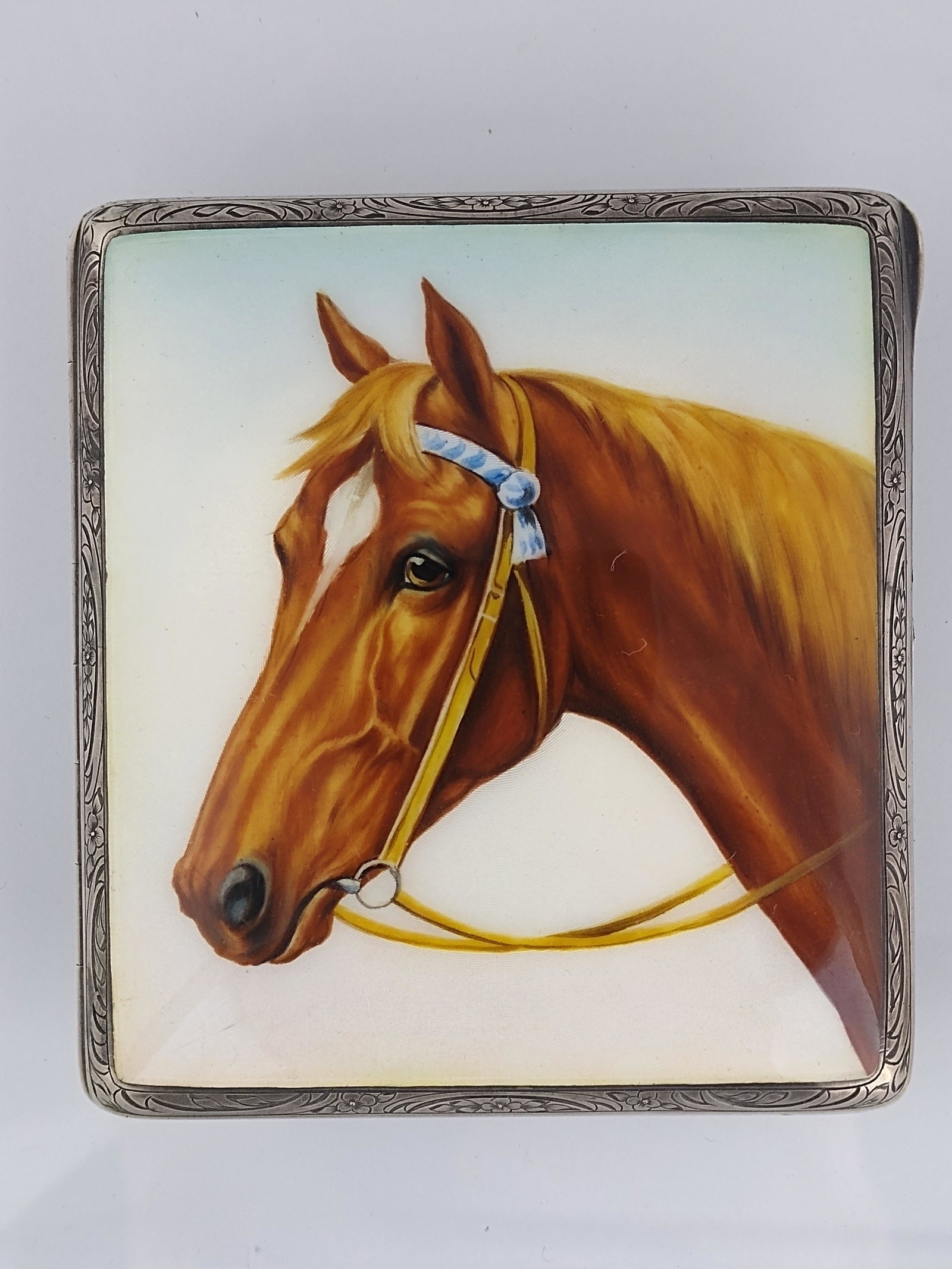 Pocket cigarette case in 935 silver (1 of 2)