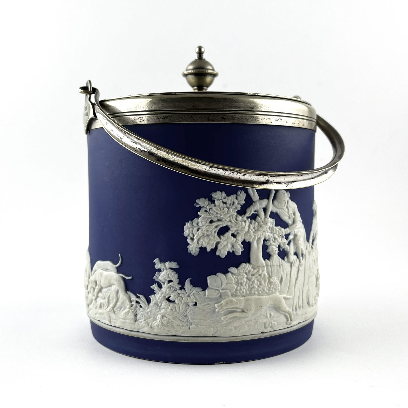 Porcelain English biscuit tin (1 of 6)