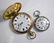 A Victorian engraved silver fob-watch and an Elgin gilt - 2
