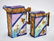 Two Victorian graduated majolica jugs