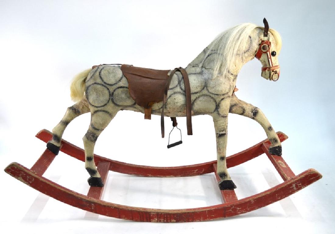 paper mache rocking horse