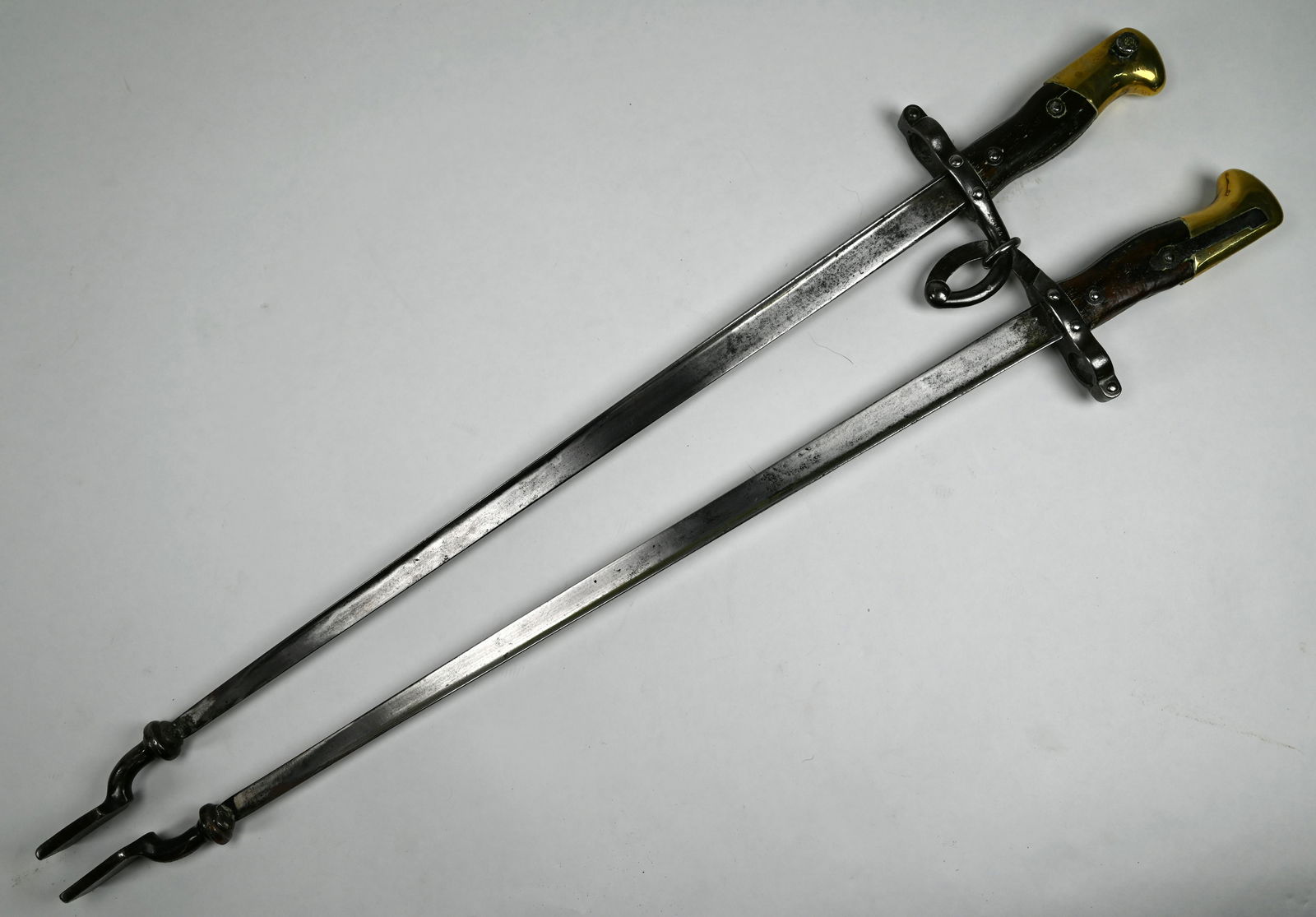 A pair of novelty hearth-tongs and poker, (1 of 11)