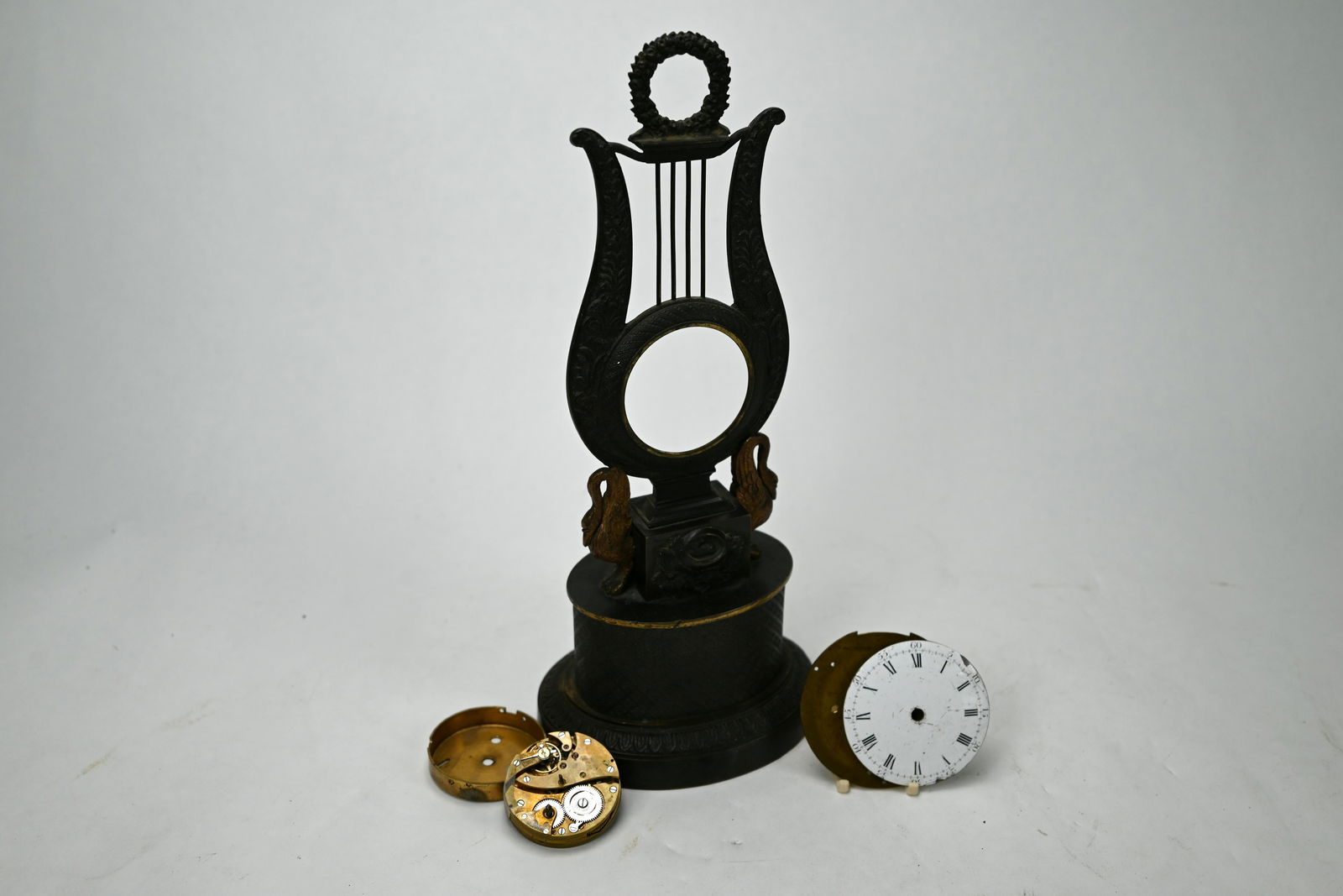 A 19th century French Empire style brown patinated (1 of 5)