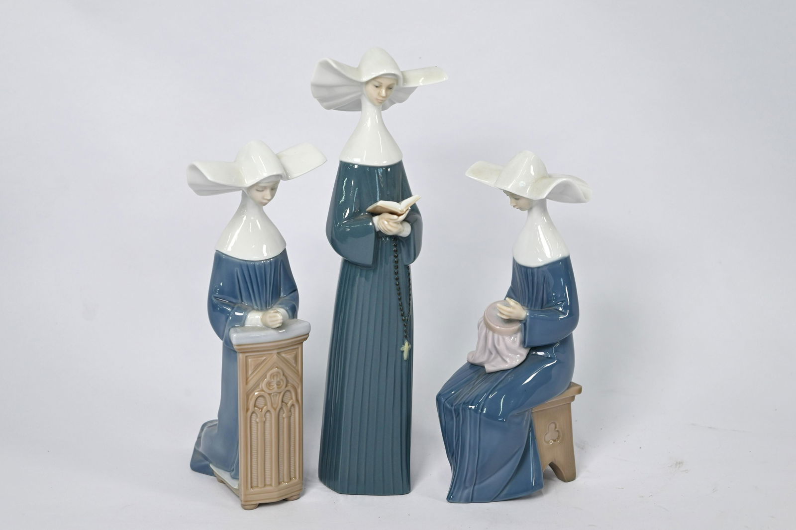 Three Lladro nuns (1 of 3)