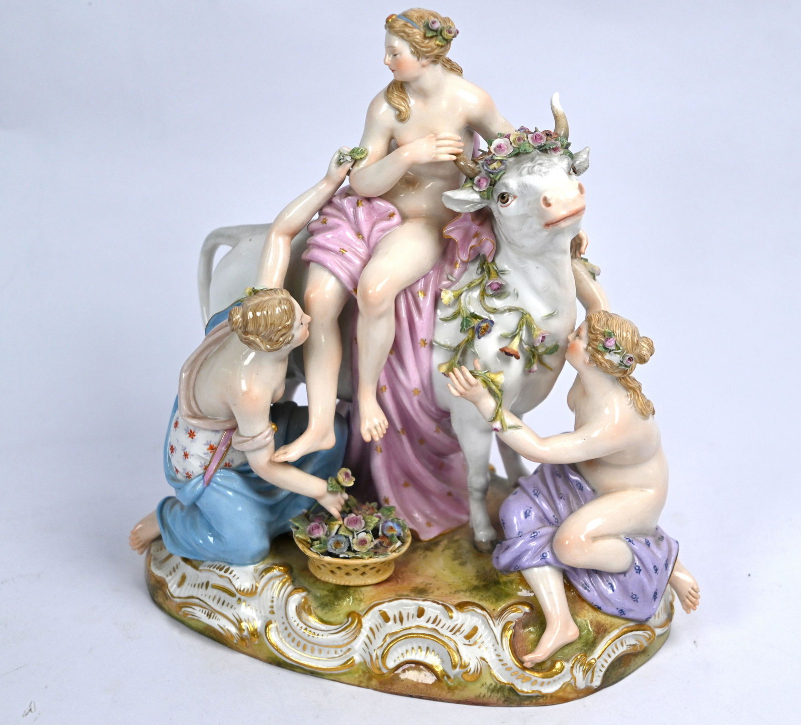 A 19th century Meissen porcelain figure of Europa and (1 of 14)