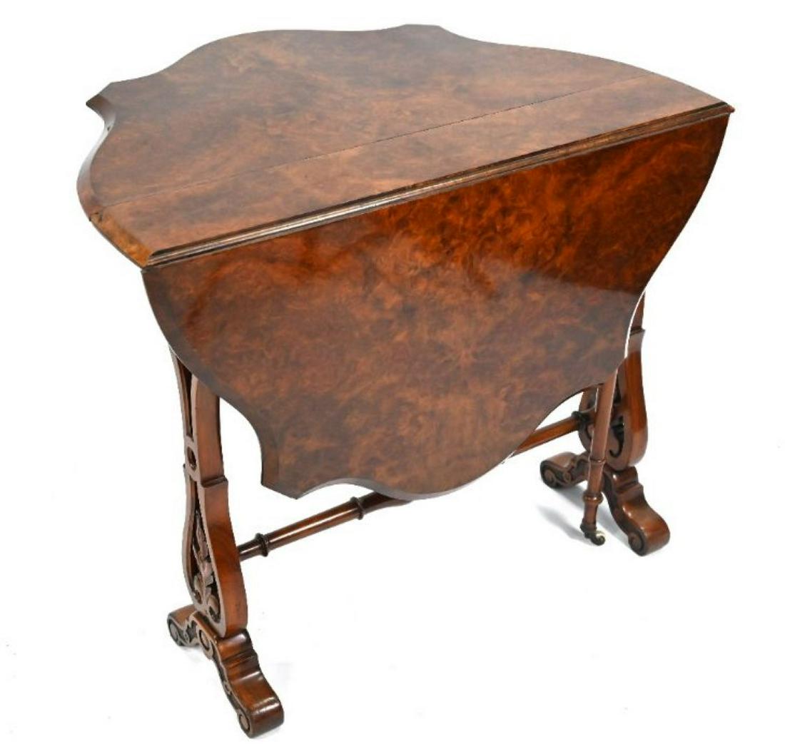A Victorian walnut drop leaf table Sutherland table (1 of 5)