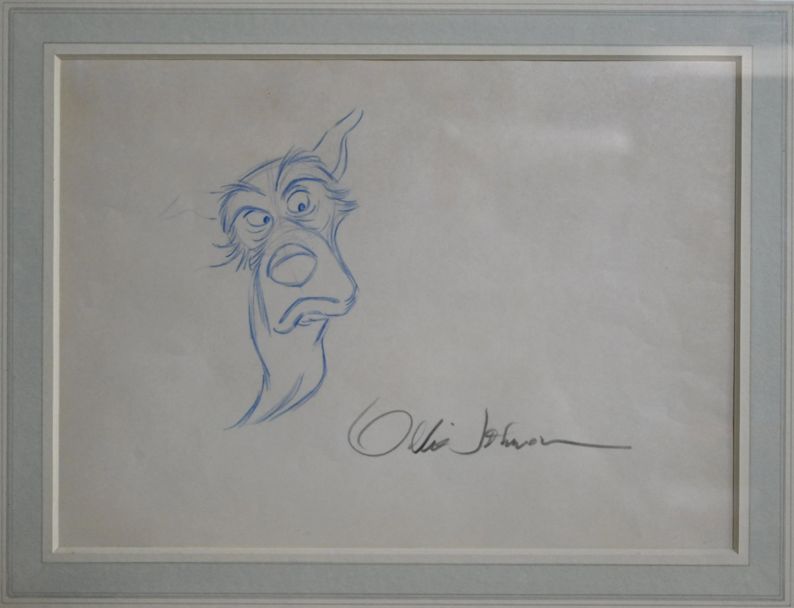 Ollie Johnston (1912-2008) - coloured pencil: Ollie Johnston (1912-2008) - 'Chief', coloured pencil, signed lower left, 18 x 25 cm Note - Drawing for Walt Disney's The Fox and the Hound (1981) Exh - The Illustrators, The British Art of Illustrati