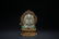 Qing dynasty gilt silver cloisonne jade Gwan yin