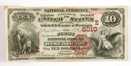 308: 1882 Series $10 Bill National Currency