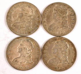 328: 1831 1832 1833 1834 50 Cent Silver US