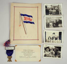 825: Pepsi-Cola 1941 Banquet Archive w/ Photos, Badge