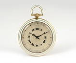 94: Cartier Art Deco 18k Gold & Enamel Pocket Watch