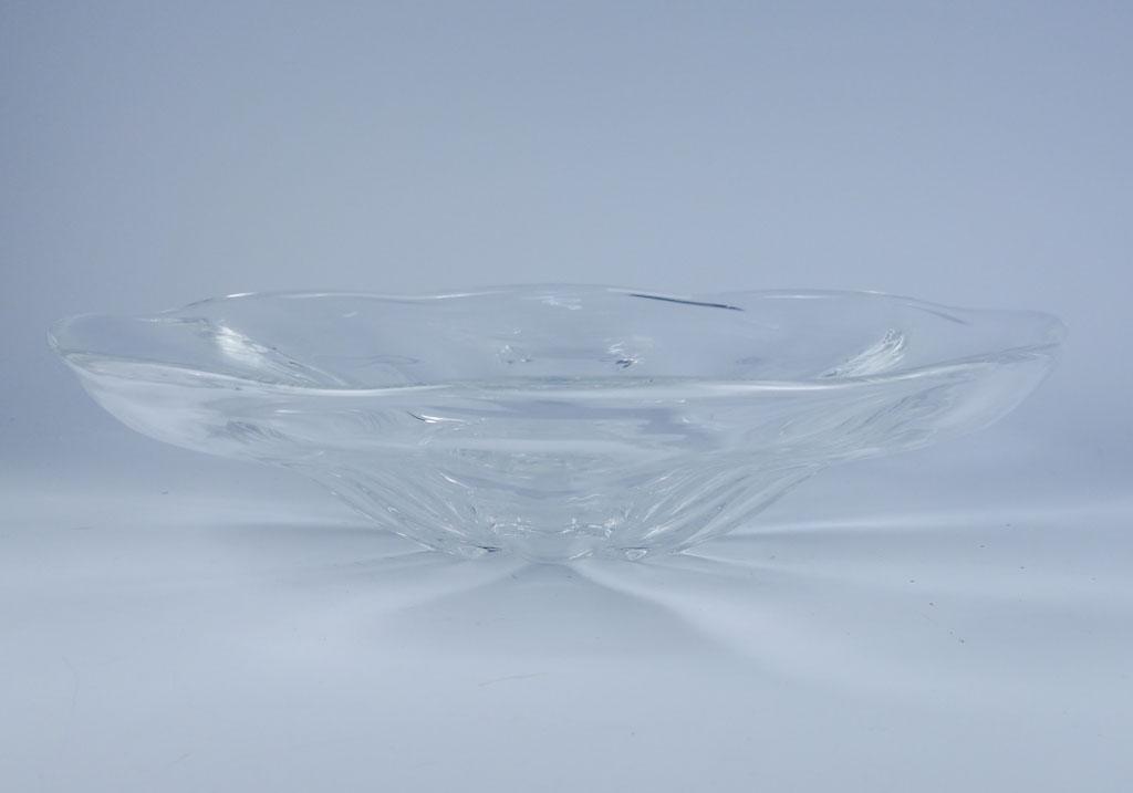 Steuben Crystal Console Bowl Form 7537: Steuben Crystal Console Bowl 13" Form 7537 13"