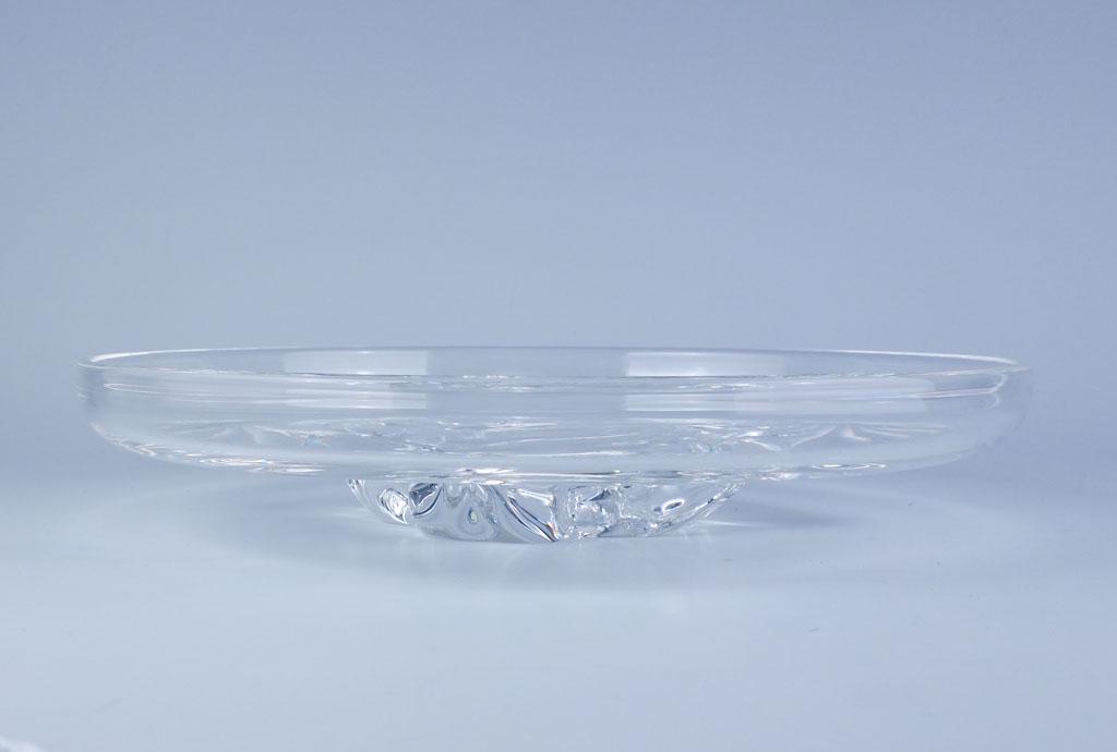Steuben Crystal Footed Round Serving Plate Form 8110: Steuben Crystal Footed 9 1/2" Low Round Serving Plate Form 8110 9 1/2in