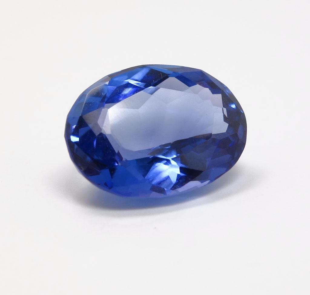11.8ct Dk Neon Tanzanite Oval Gem: 16.5 x 12.25mm, purchase price $5600 in 2002 16.5x12.25x7.78mm