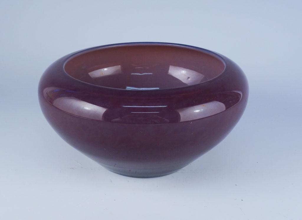 Steuben Plum Jade Bowl Form 2687: *Steuben Plum Jade Bowl Form 2687 8in
