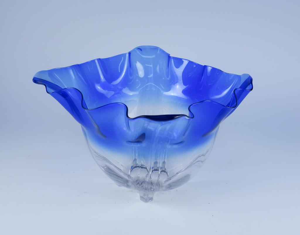 Steuben Grotesque Blue Bowl Form 7535: Steuben Grotesque Blue Bowl Form 7535 6"
