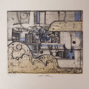 Pravoslav Sovak Signed Abstract Print #21/30: Pravoslav Sovak Signed Abstract Print #21/30. Pravoslav Sovak (Czech, b. 1926) is a Czechoslovakian Postwar & Contemporary artist who was born in 1926. His work was featured in several exhibitions at