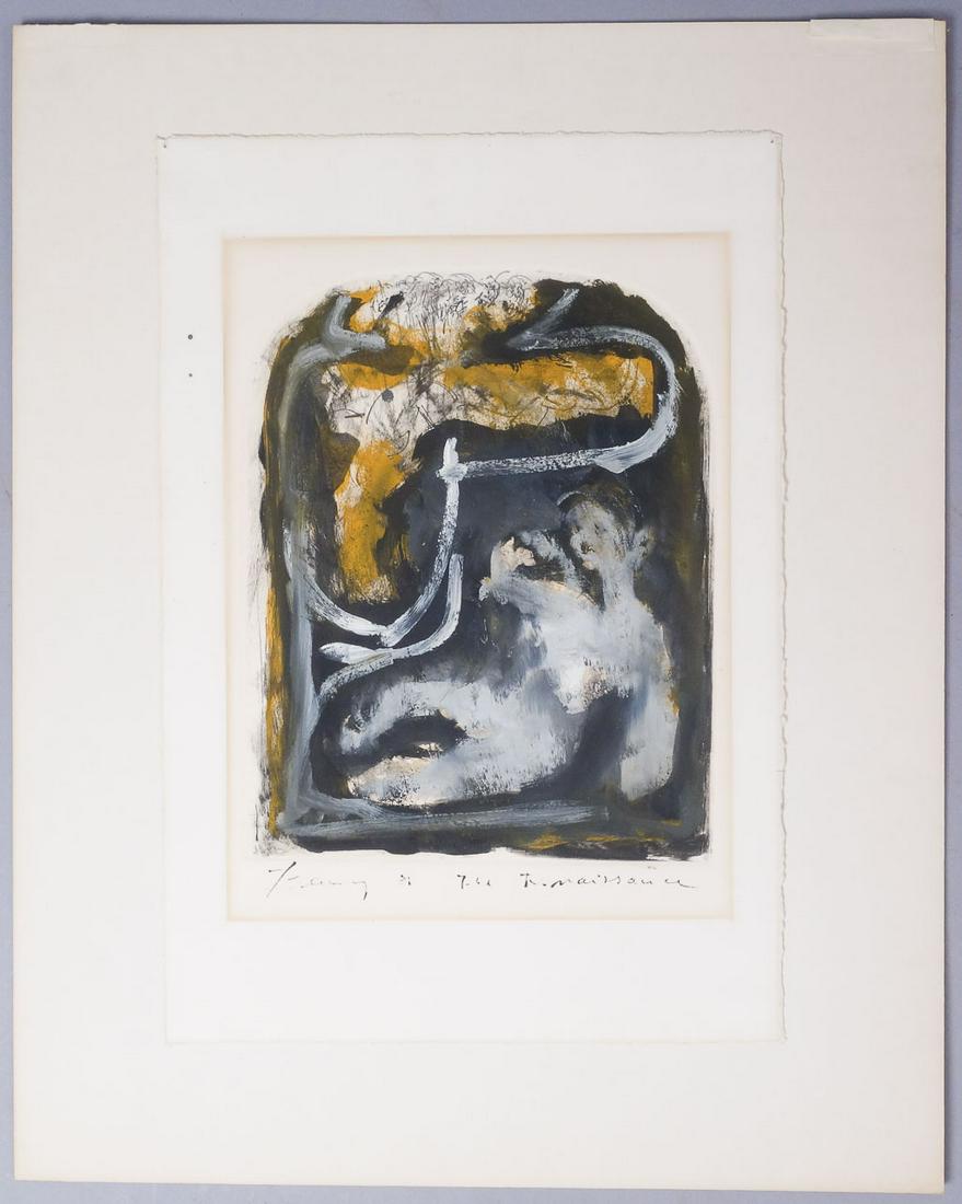 Adolf Benca Signed Print "The Renaissance" 1981: Adolf Benca (b. 1959)-Born in Bratislava, Adolf Benca and his family immigrated to the United States in 1969. Benca studied fine arts at the Cooper Union for the Advancement of Science and Art, and re