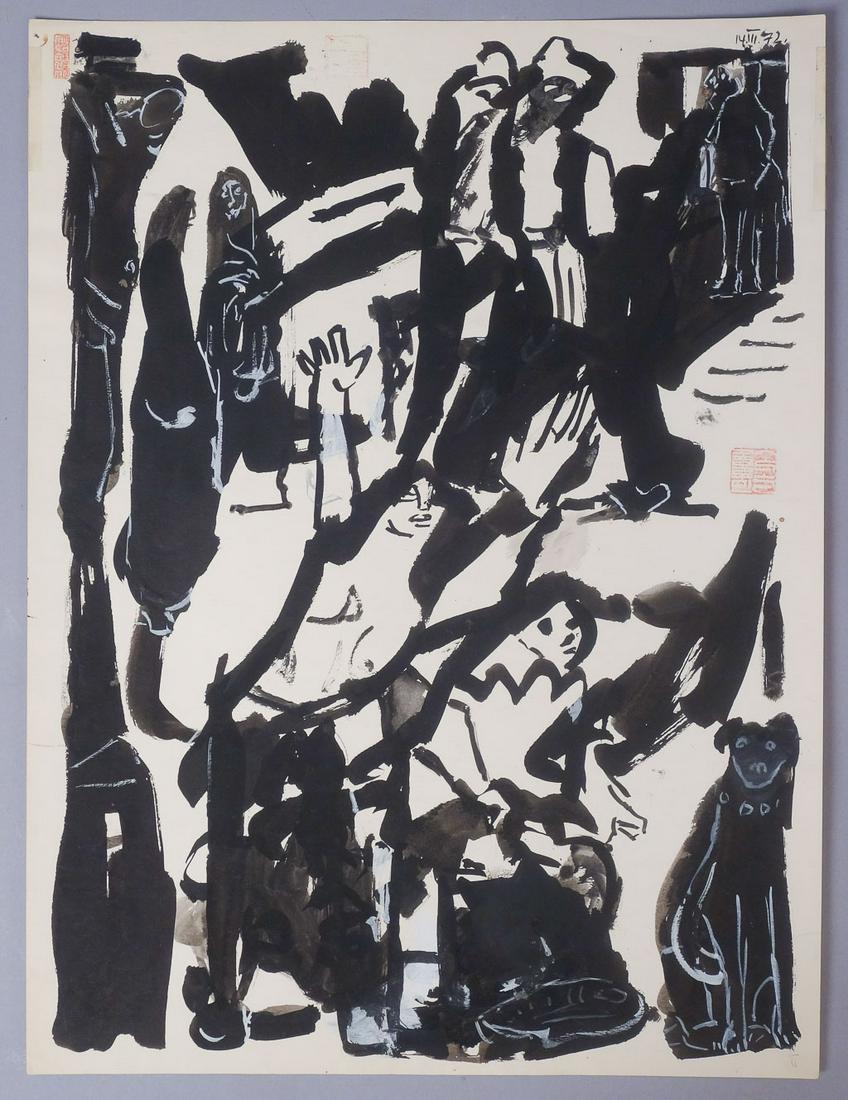 Koloman Sokol Original Painting 1972: To Betty 1974" in pencil on reverse. Koloman Sokol (1902-2003) Born in northern Slovakia in 1902, Sokol studied under Max Svabinsky and Tavik Frantisek Simon at the Academy of Fine Arts in Prague and 