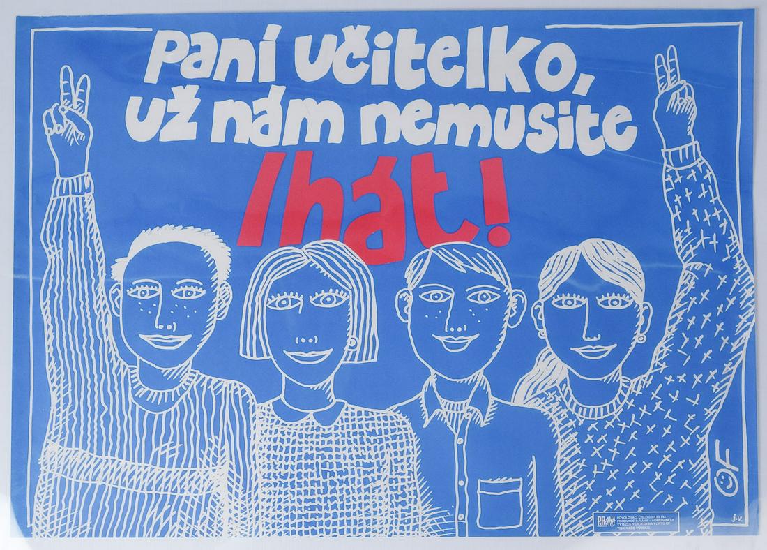 Jiri Votruba O.F. Czech Education Poster: Jiri Votruba (Czech, b. 1946) Measurements: 33.5" x 23.75"