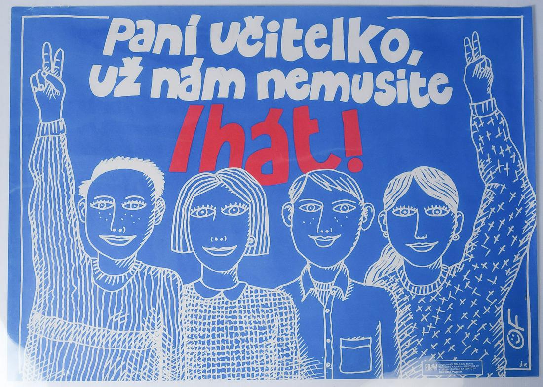 Jiri Votruba O.F. Education Poster: Jiri Votruba (Czech, b. 1946) Measurements: 33 1/2" x 23 3/4"