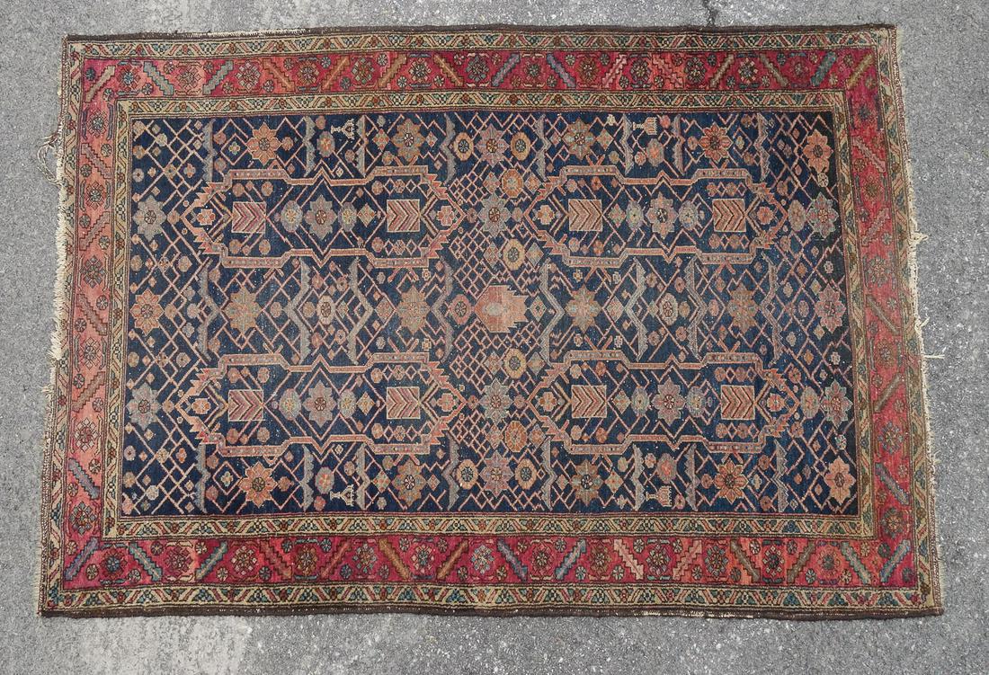 Antique Persian Rug 74 1/2" x 51 1/2": An estate found antique Persian rug. 74 1/2" x 51 1/2"