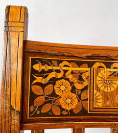 Herter Bros Rosewood Marquetry Chair Mark Hopkins House