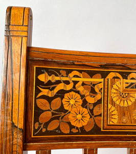 Herter Bros Rosewood Marquetry Chair Mark Hopkins House