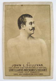 101: John L. Sullivan #17 Mechanics Delight Boxing Card