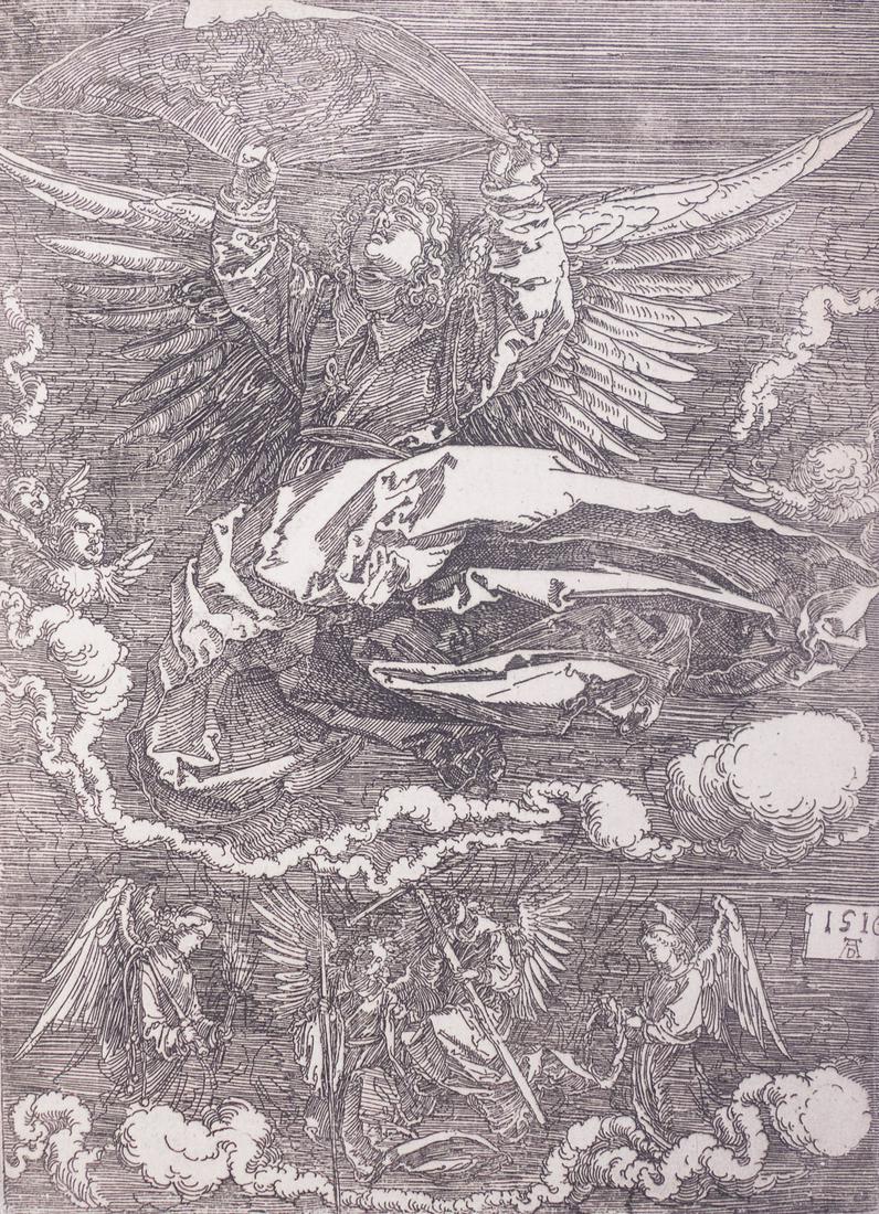 Durer Etching "The Sudarium Held by One Angel" (1 of 3)