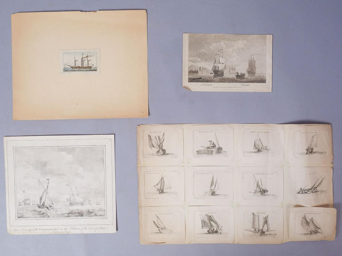 William Baillie Group 15 Etchings Seascapes & Boats (1 of 6)